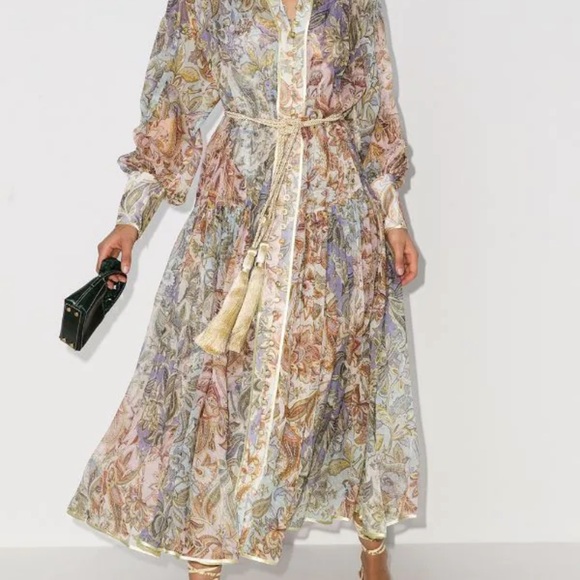 Zimmermann Lucky Floral Silk Dress NEW - Picture 4 of 8